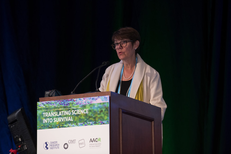 Jill O'Donnell-Tormey, Ph.D., speaking at CICON18. Photo by Arthur N. Brodsky, Ph.D.