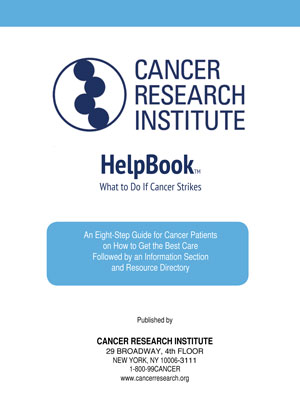 Cover of CRI HelpBook for Patients